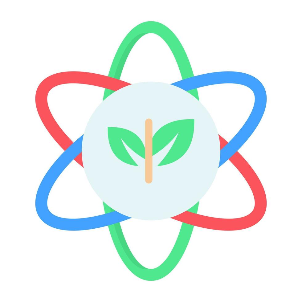 une icône de conception unique de la science écologique vecteur