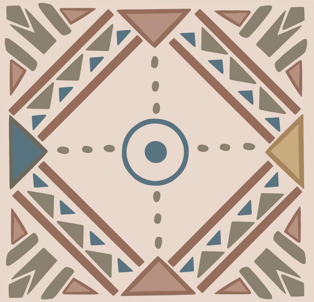 motif motifs ethniques géométrique sans soudure de fond. formes géométriques sprites motifs tribaux vêtements tissu impression textile design traditionnel avec des triangles. vecteur