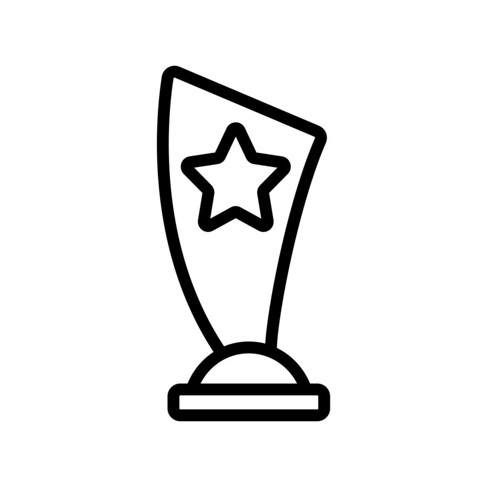 vecteur d'icône de récompense sportive. illustration de symbole de contour isolé