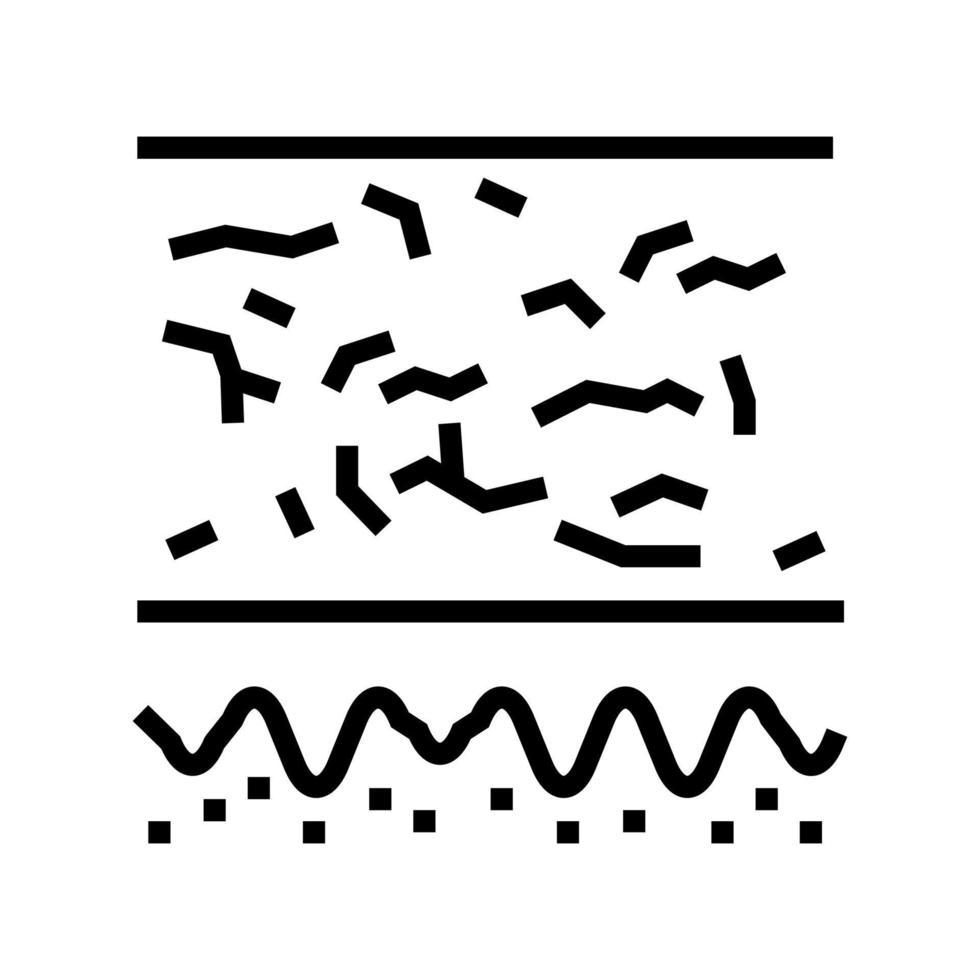 illustration vectorielle d'icône de ligne de peau sèche vecteur