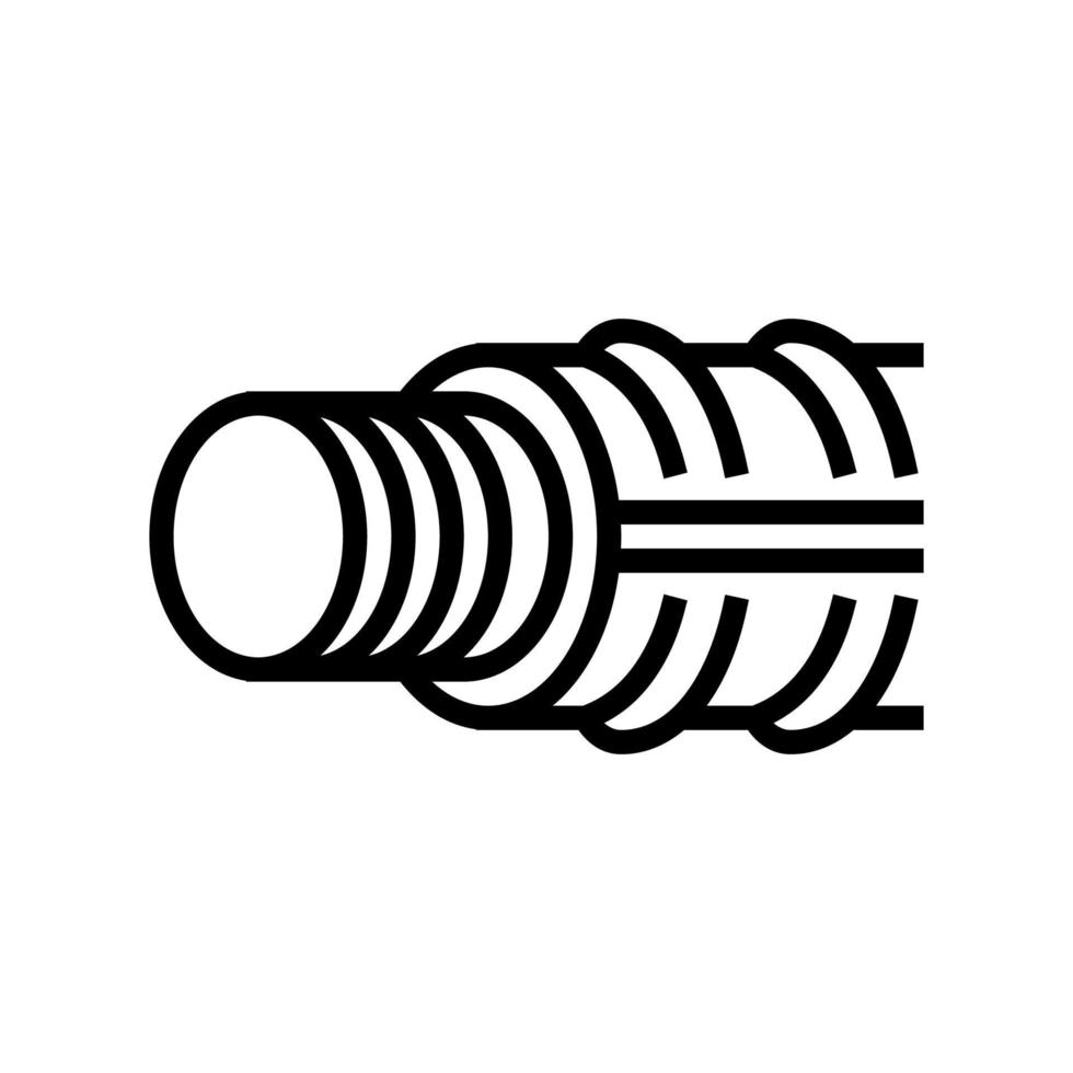 raccords filetés ligne icône illustration vectorielle vecteur