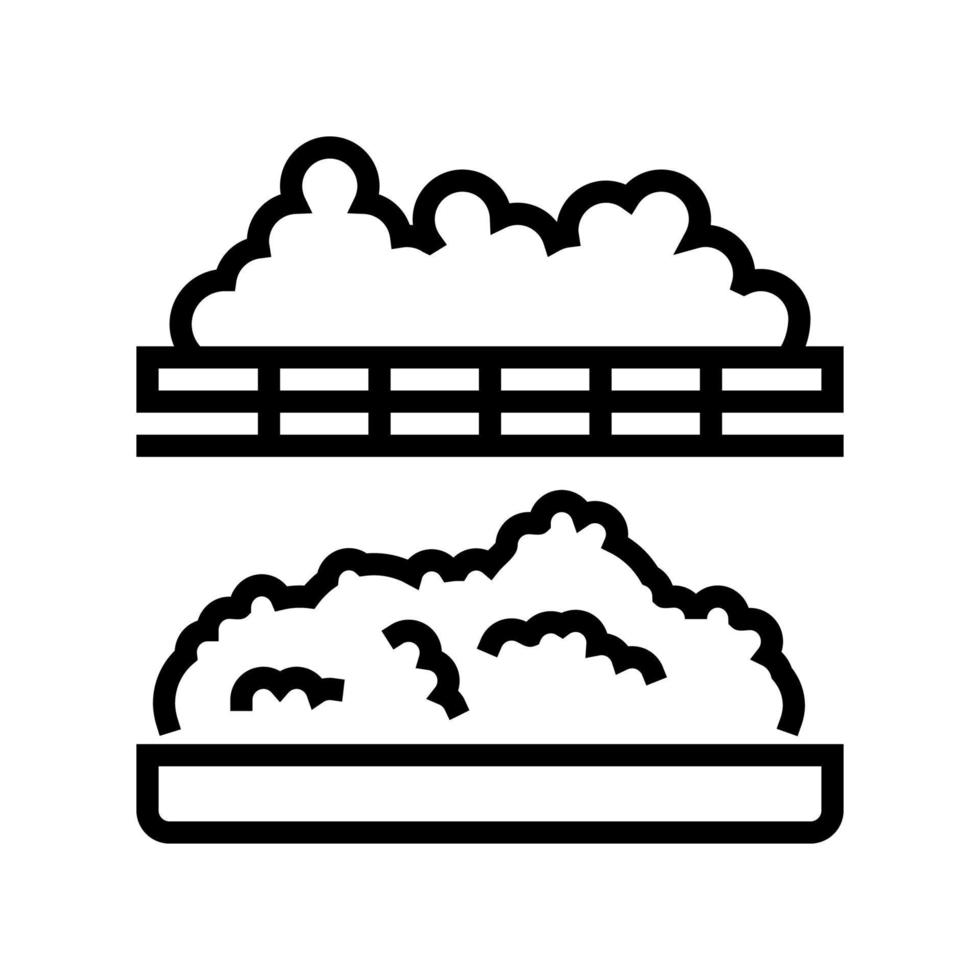 illustration vectorielle de l'icône de la ligne de production de fromage de coagulation vecteur