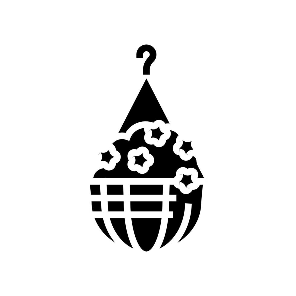 pendaison rempotage maison plante glyphe icône illustration vectorielle vecteur