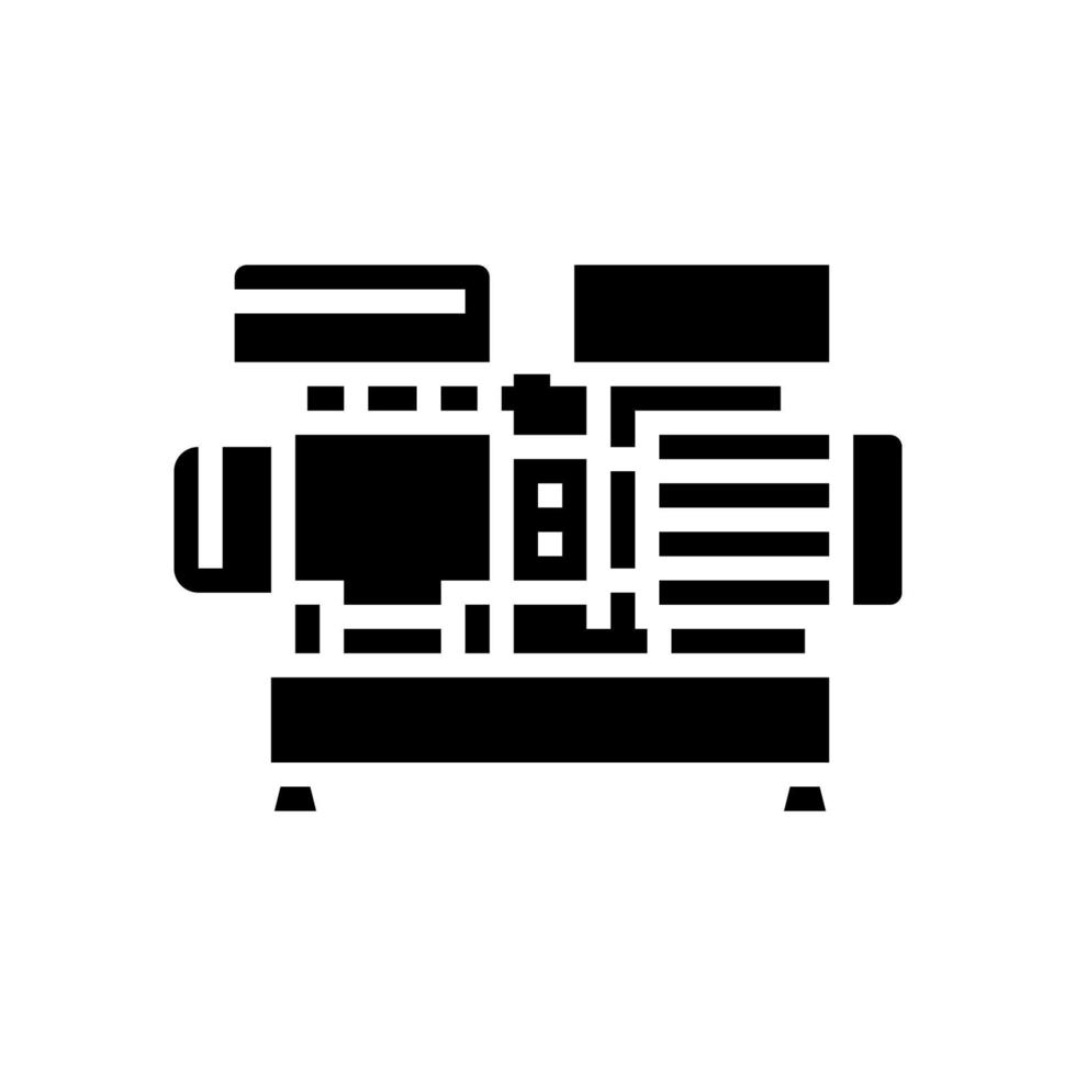 illustration vectorielle d'icône de glyphe de compresseur d'air centrifuge vecteur