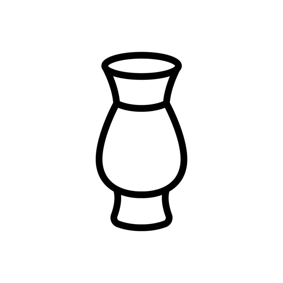 illustration de contour vectoriel icône vase en céramique