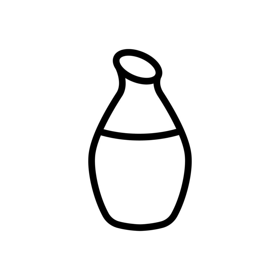 illustration de contour vectoriel icône vase maison décorative