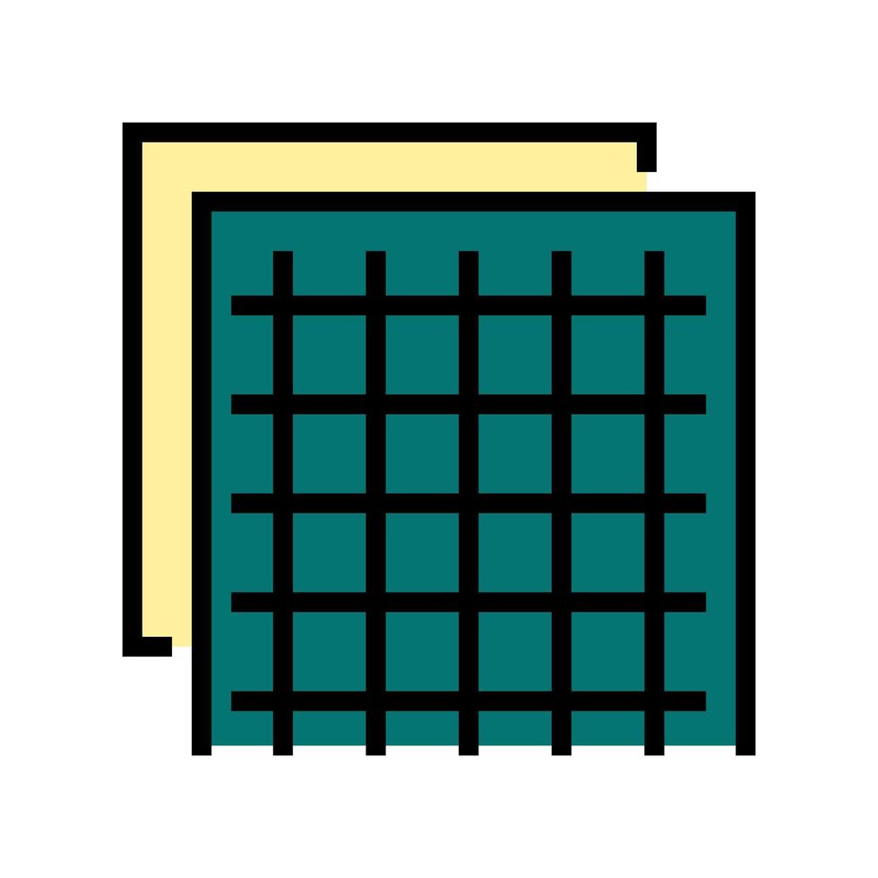 illustration vectorielle d'icône de couleur de grille d'isolation vecteur