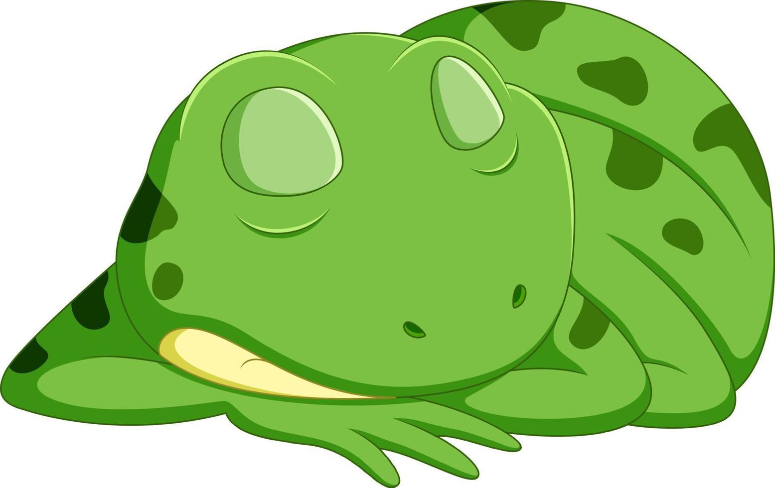 dessin animé mignon grenouille vecteur