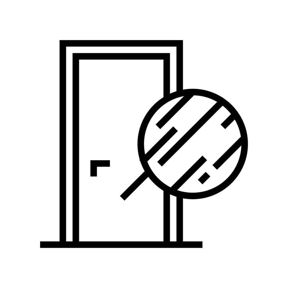 matériau métallique porte ligne icône illustration vectorielle vecteur