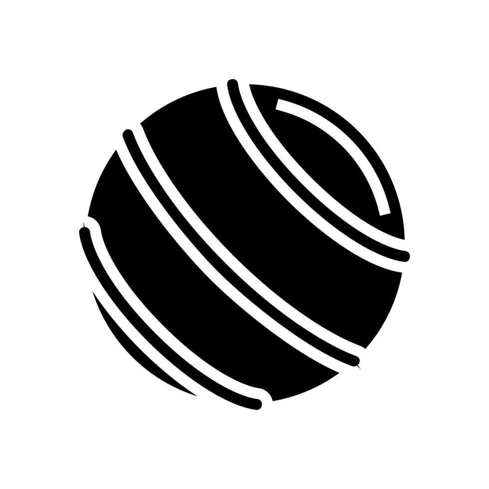 Ball fitness accessoire glyphe icône illustration vectorielle vecteur