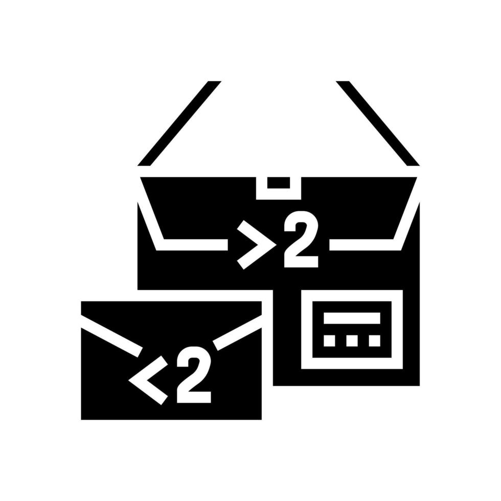 taille poids restrictions glyphe icône illustration vectorielle vecteur
