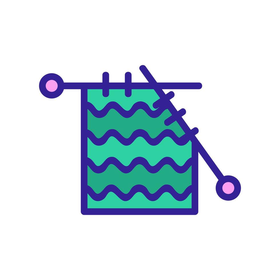 vecteur d'icône de tricot. illustration de symbole de contour isolé