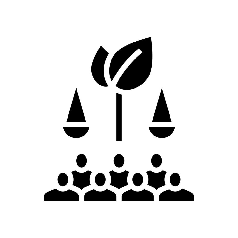 développement durable glyphe icône illustration vectorielle vecteur