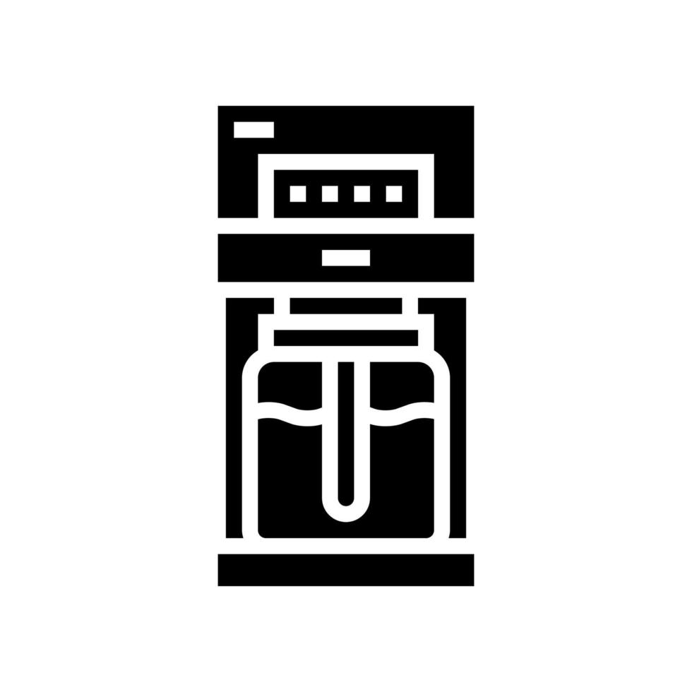 illustration vectorielle d'icône de glyphe de machine à café goutte à goutte vecteur