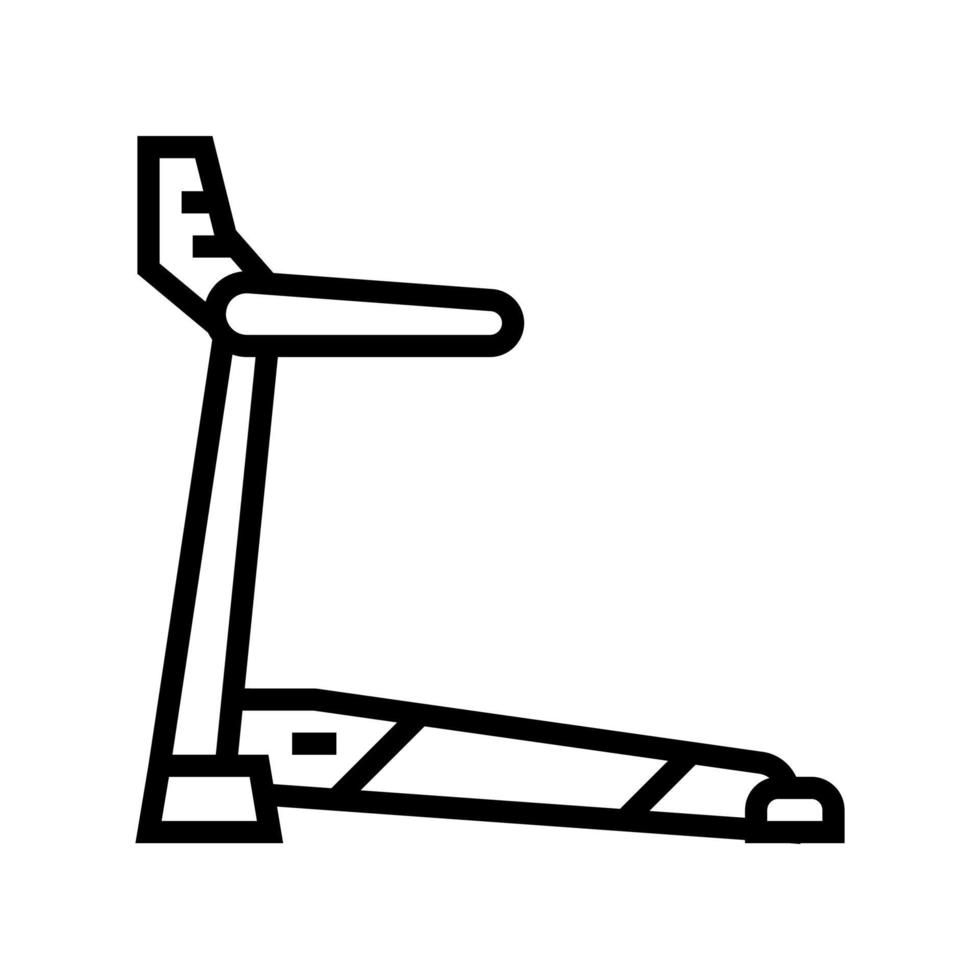 illustration vectorielle d'icône de ligne d'équipement de tapis roulant vecteur