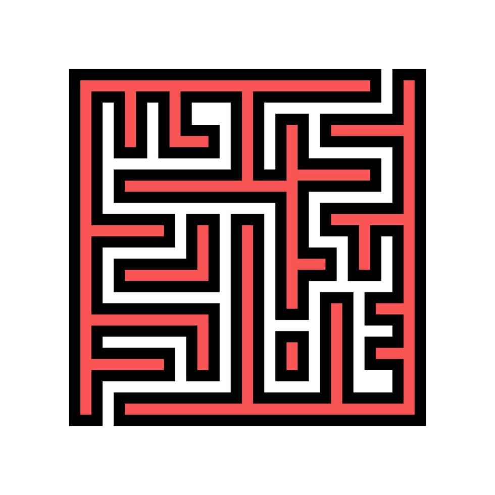 labyrinthe labyrinthe grèce antique couleur icône illustration vectorielle vecteur