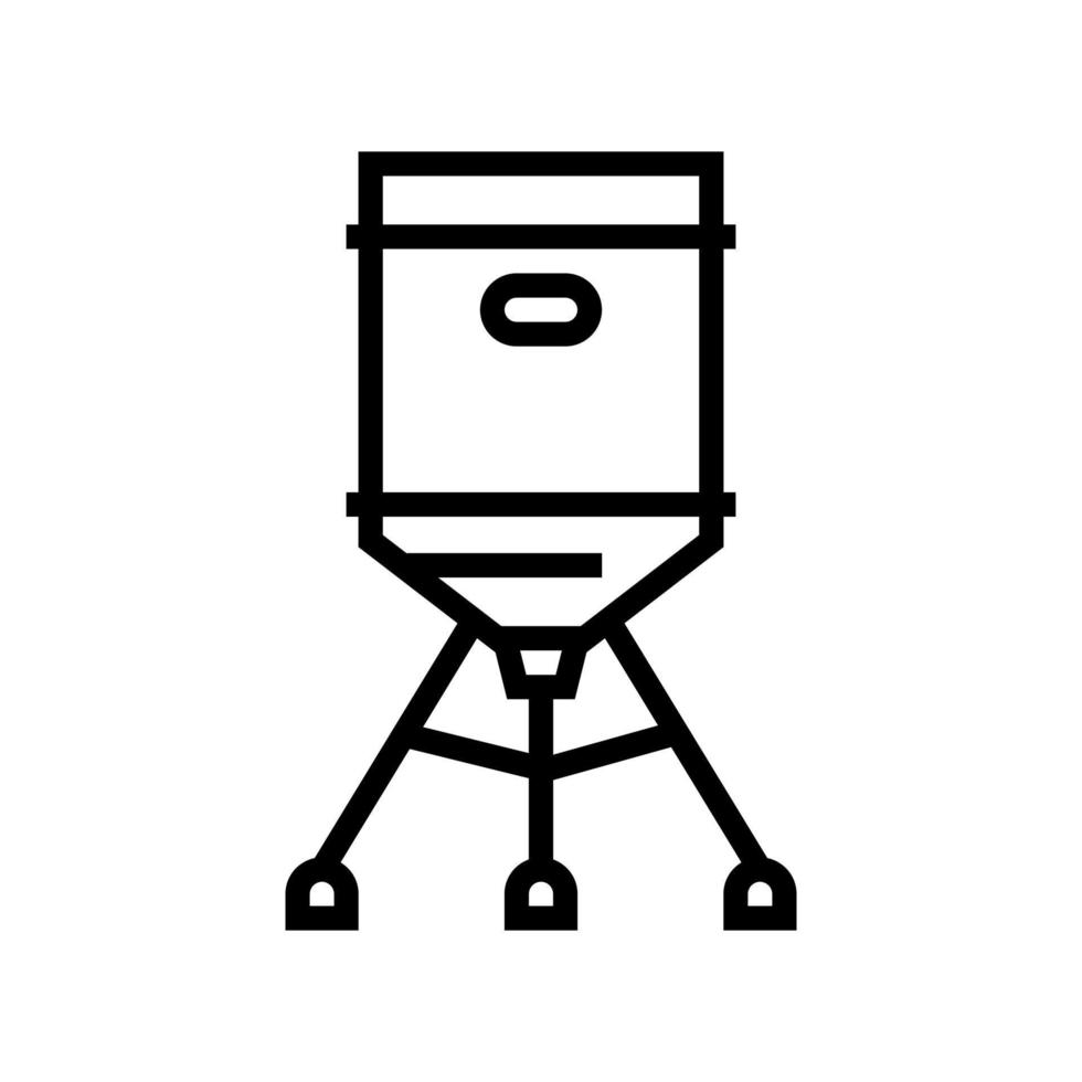 illustration vectorielle de l'icône de la ligne d'alimentation d'appâts vecteur