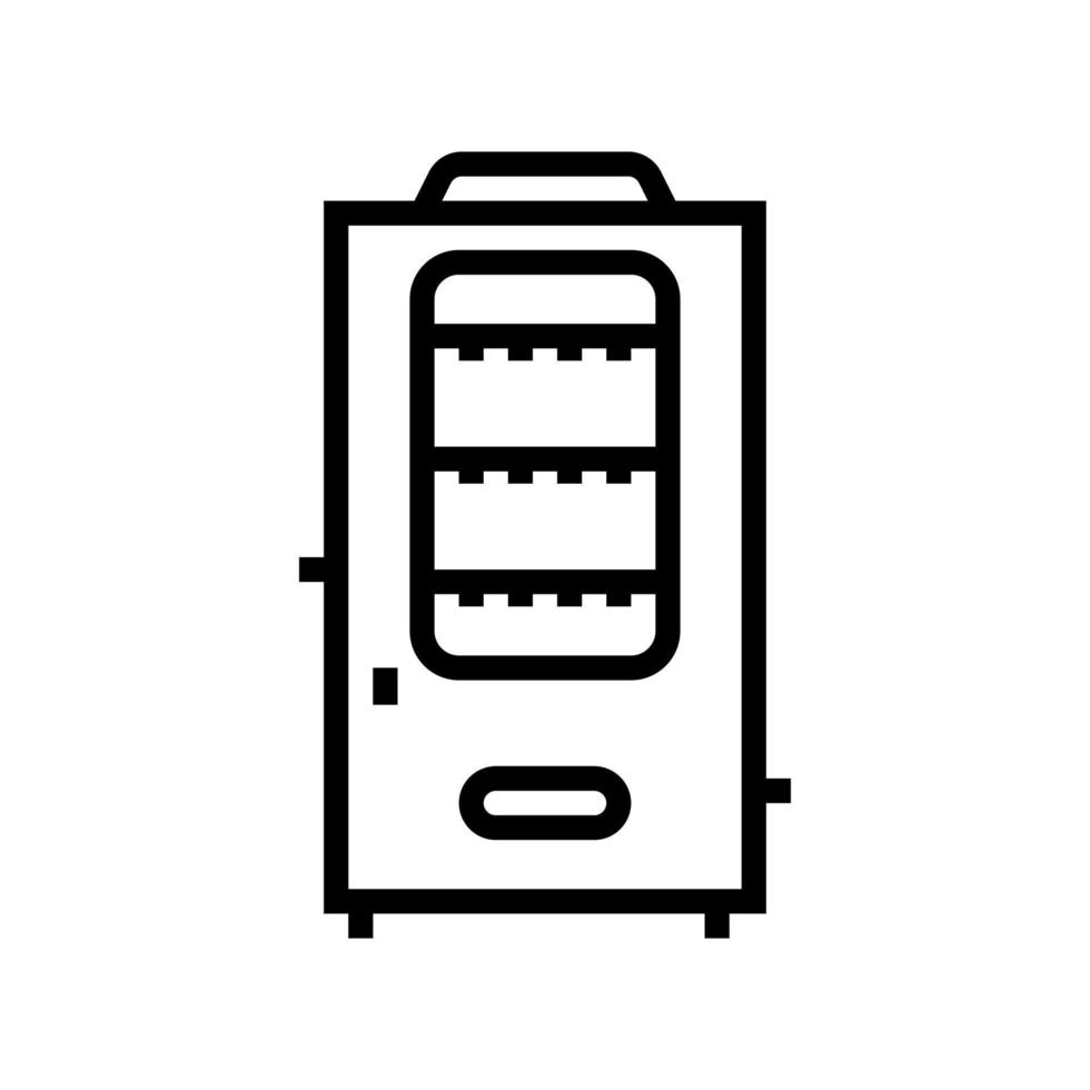 illustration vectorielle de l'icône de la ligne d'équipement de fumeur vecteur