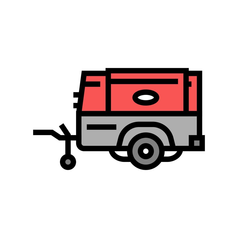 compresseur d'air diesel couleur icône illustration vectorielle vecteur