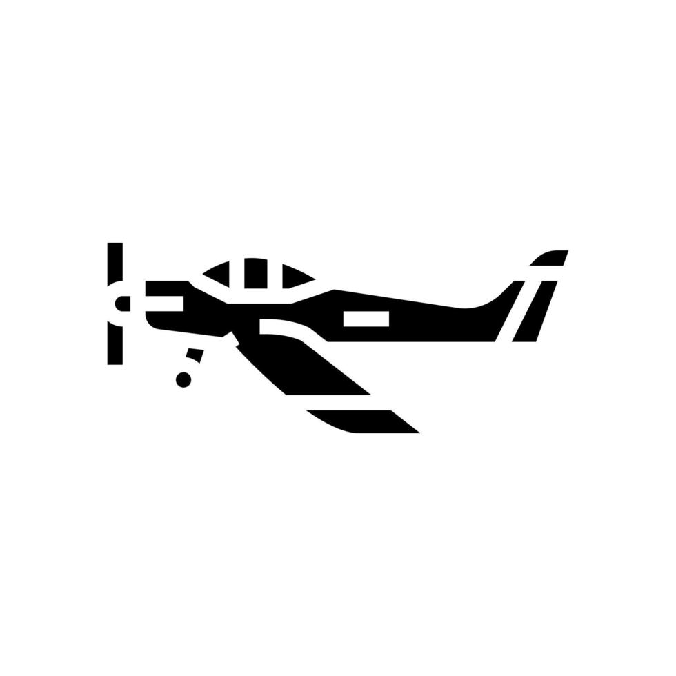 illustration vectorielle d'icône de glyphe d'école de vol d'avion vecteur