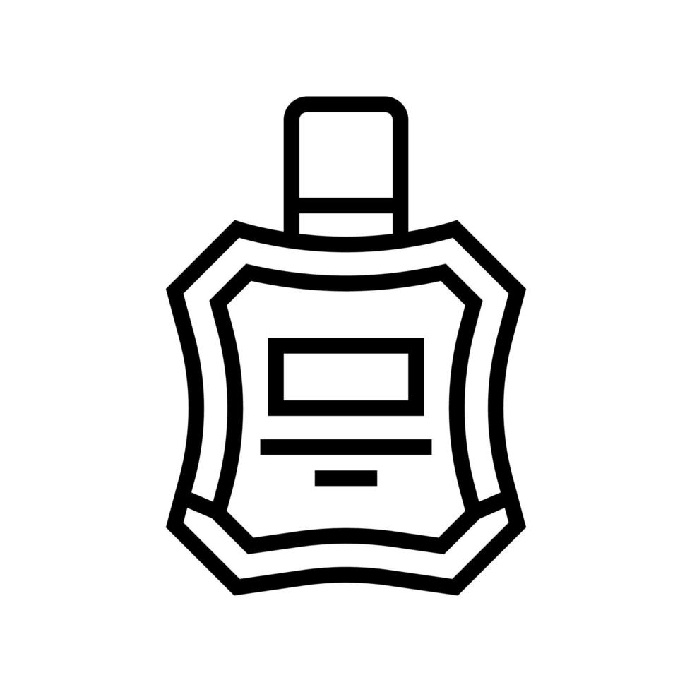 parfum de cologne après rasage ligne icône illustration vectorielle vecteur