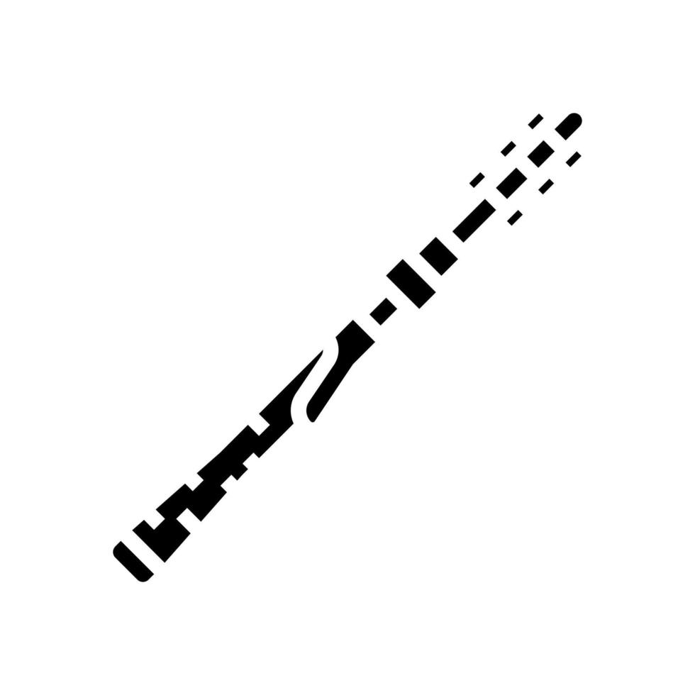 cannes à filer glyphe icône illustration vectorielle vecteur
