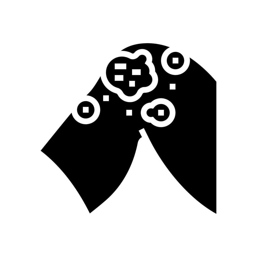 illustration vectorielle de dermatite atopique glyphe icône vecteur