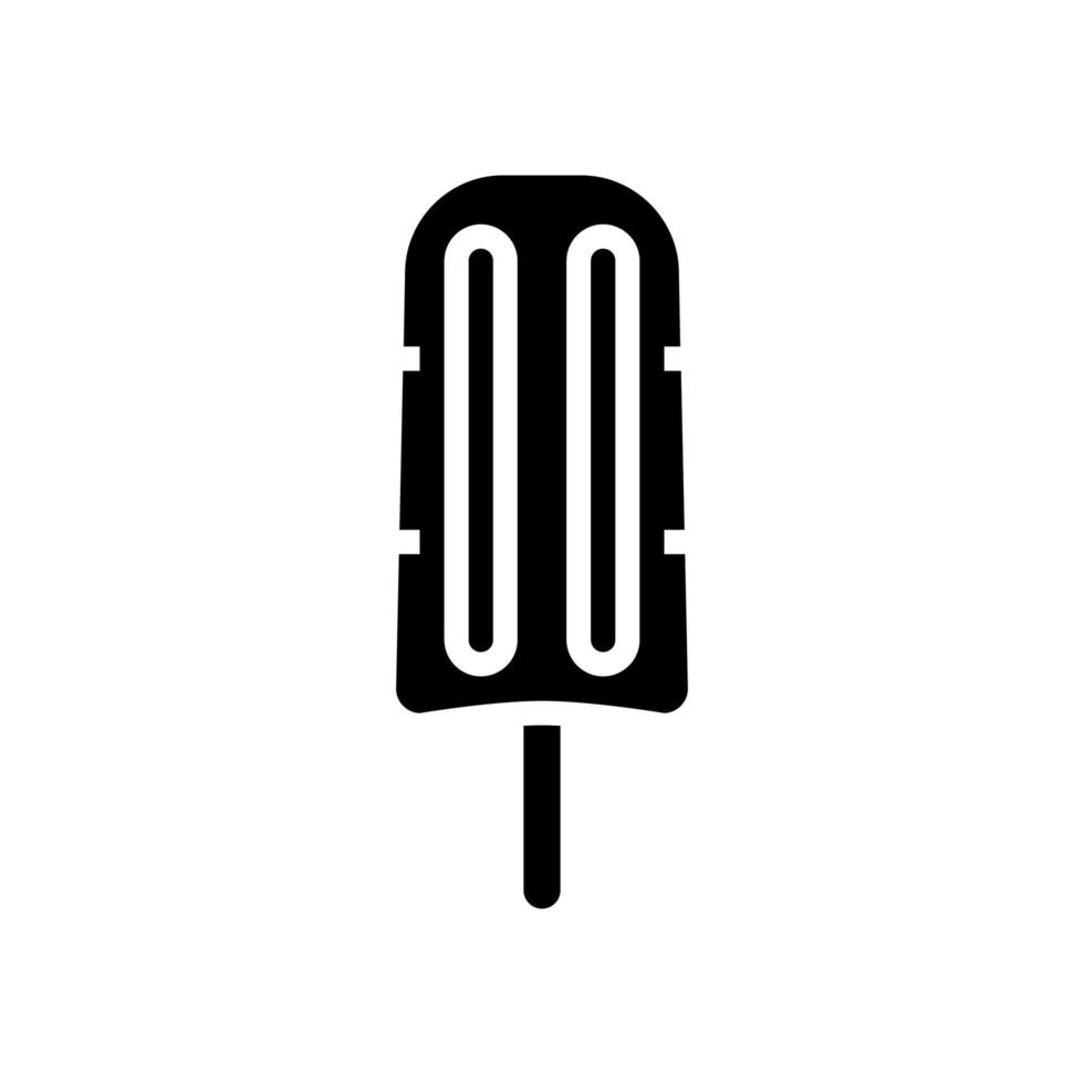 illustration vectorielle d'icône de glyphe de crème glacée surgelée vecteur