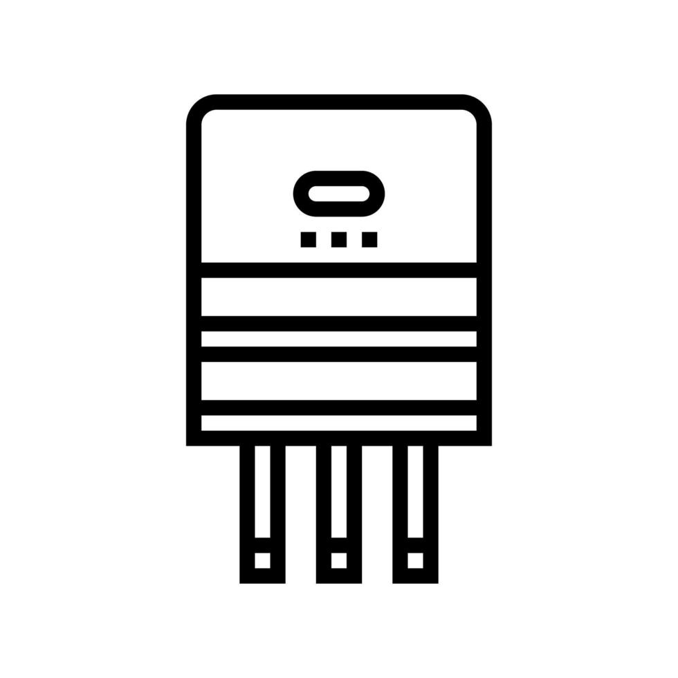 illustration vectorielle de l'icône de la ligne de production de semi-conducteurs vecteur