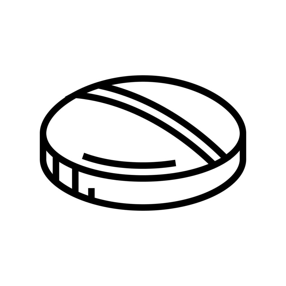 illustration vectorielle de l'icône de la ligne de production pharmaceutique de médicaments comprimés vecteur