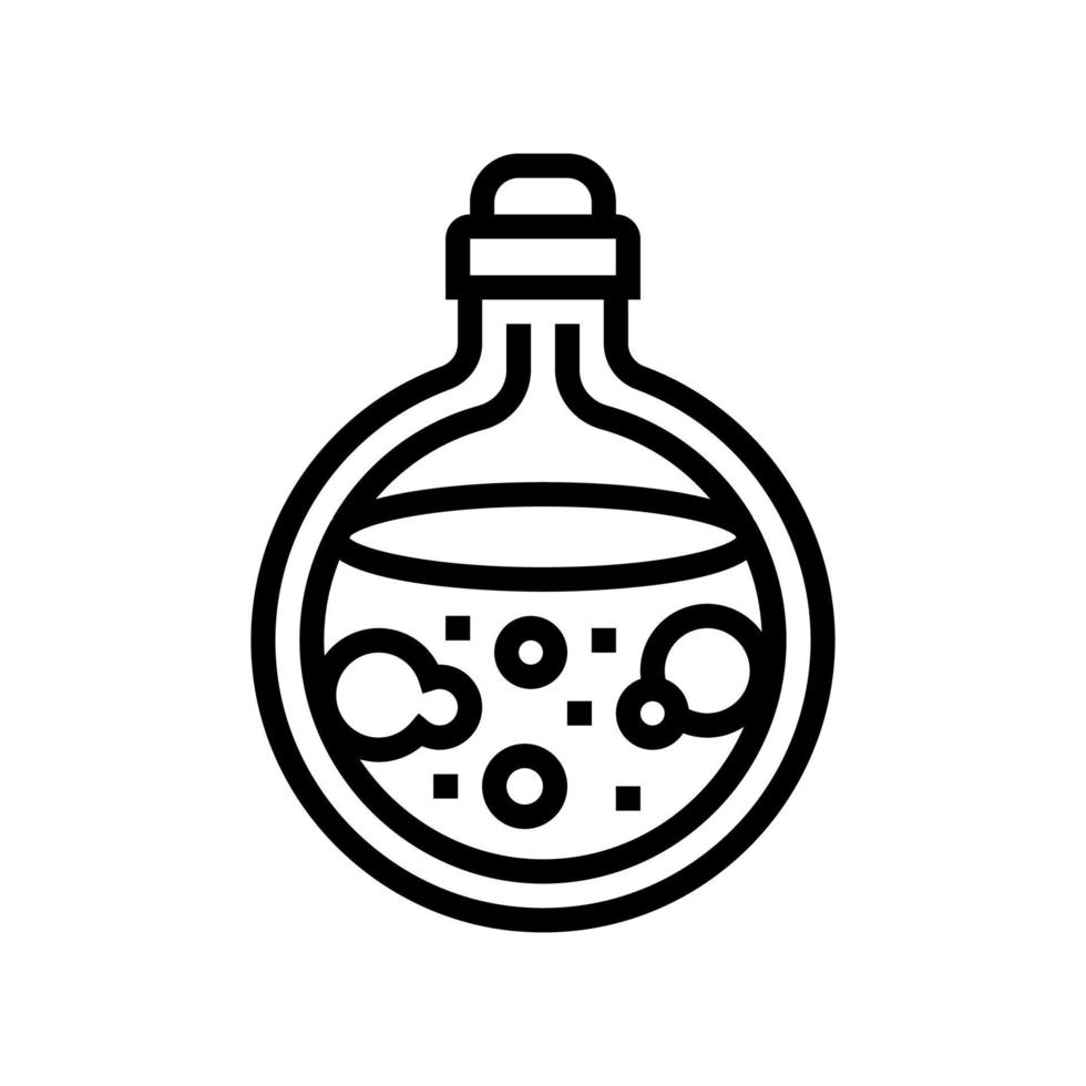 potion d'amour ligne icône illustration vectorielle vecteur