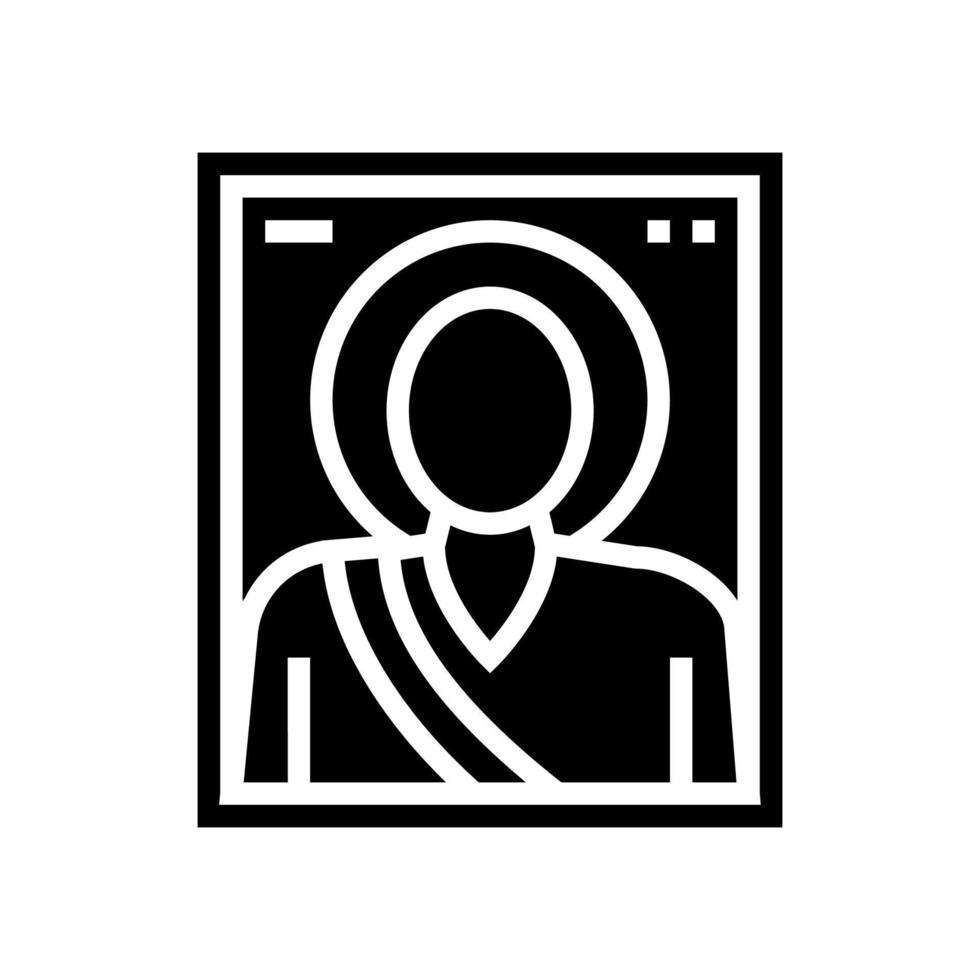 icône christianisme glyphe icône illustration vectorielle vecteur