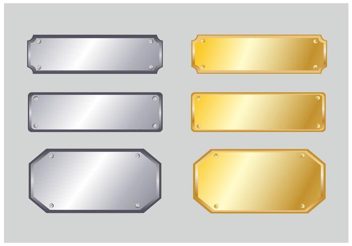 Nom Plate-Vector vecteur