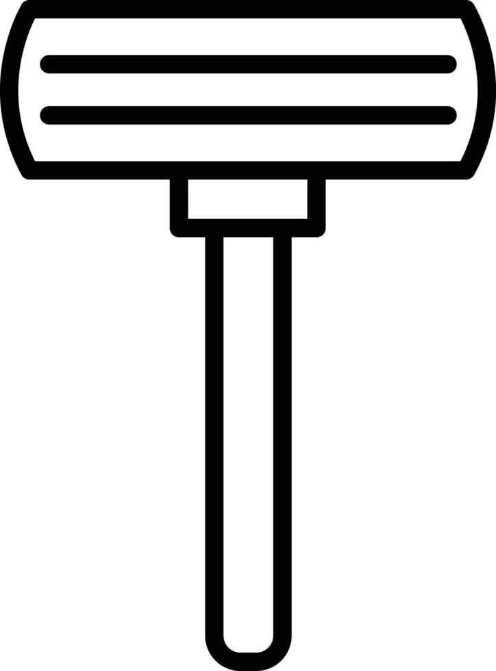 icône de ligne de rasoir vecteur