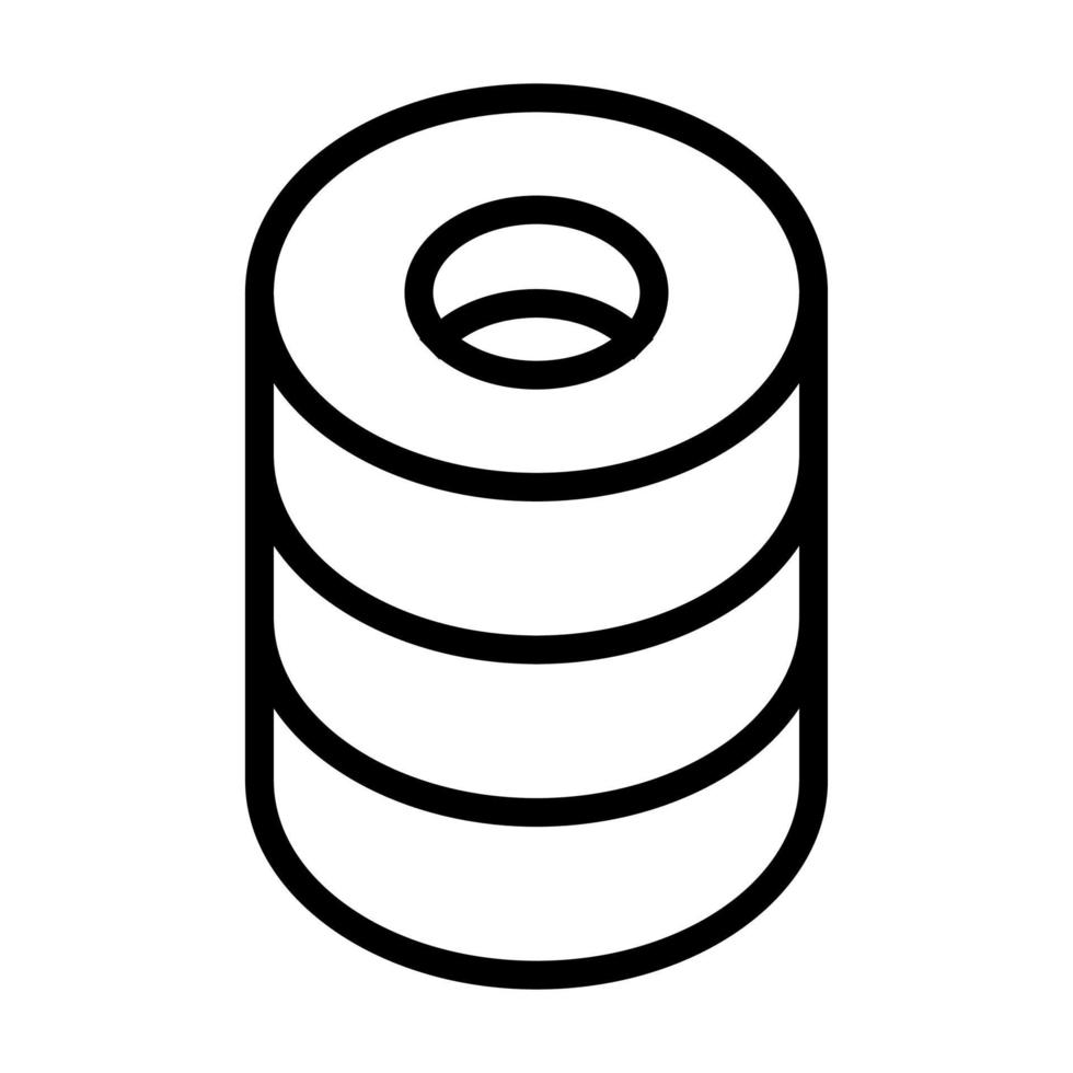 vecteur d'icône de pneu. illustration de symbole de contour isolé