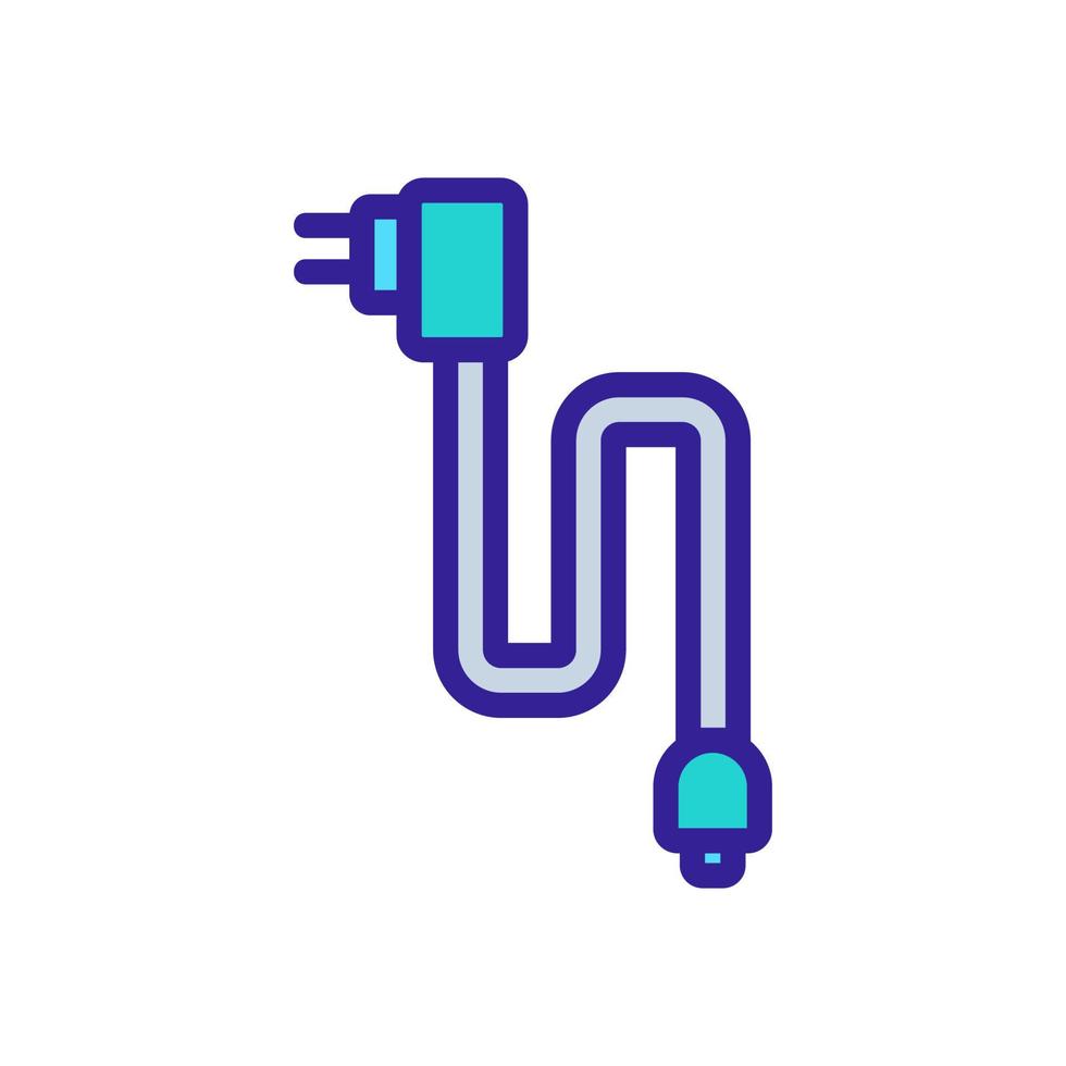 cordon avec illustration vectorielle de l'icône de prise vecteur