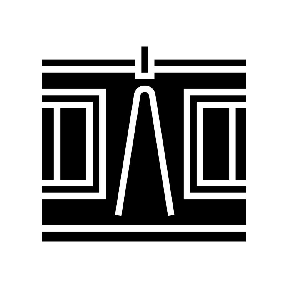 illustration vectorielle d'icône de glyphe d'éclairage intérieur coloré vecteur