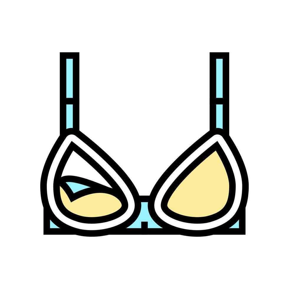 illustration vectorielle d'icône de couleur de soutien-gorge d'allaitement vecteur