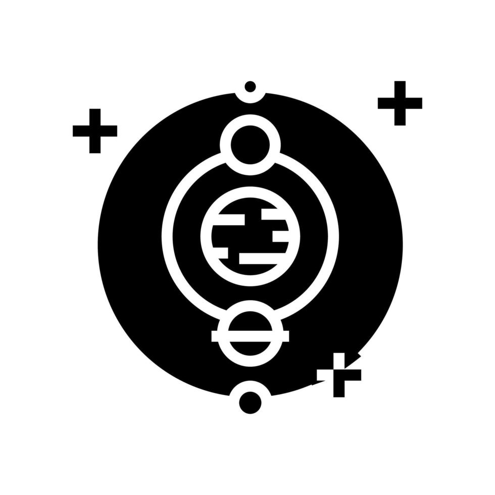 astrologie occupation glyphe icône illustration vectorielle vecteur