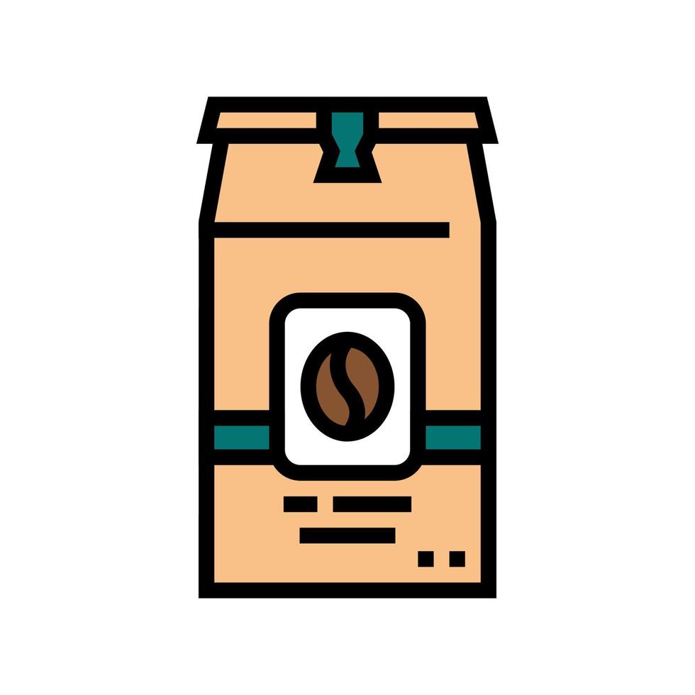 icône de couleur de boîte à café illustration vectorielle vecteur