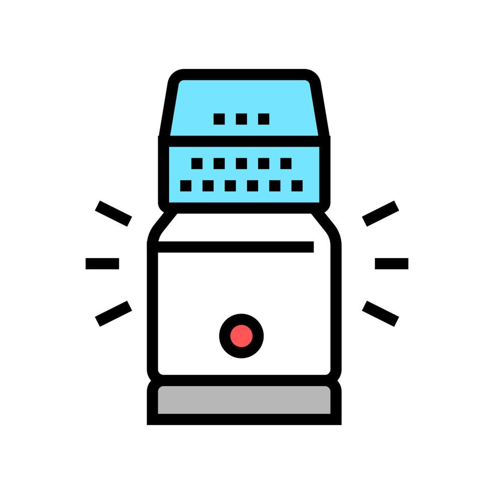 illustration vectorielle d'icône de couleur de bouteille de sel électronique vecteur