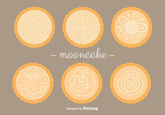 Vecteurs Mooncake vecteur