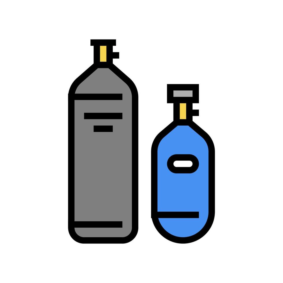 illustration vectorielle de l'icône de couleur du compresseur d'air de l'équipement vecteur