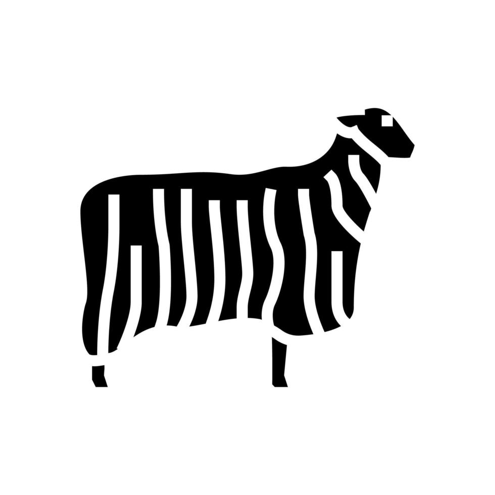 13 teeswater mouton glyphe icône illustration vectorielle vecteur
