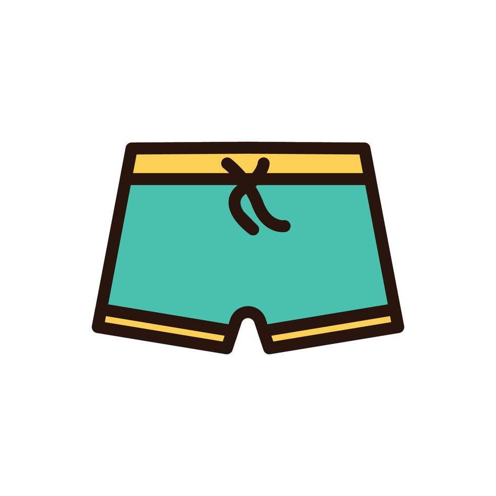 illustration d'icône de vacances de pantalon vecteur