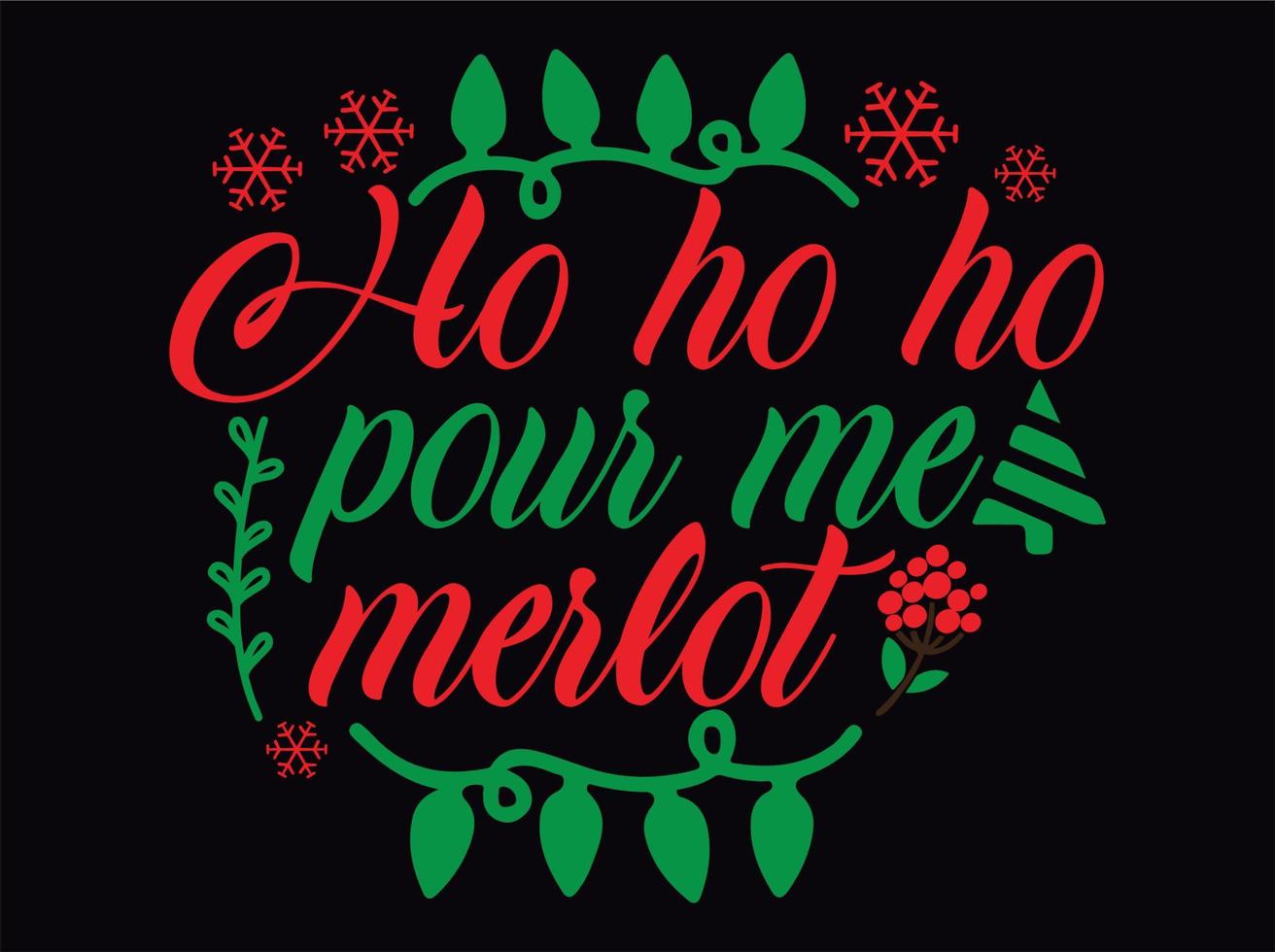 fichier vectoriel de conception de t-shirt de noël