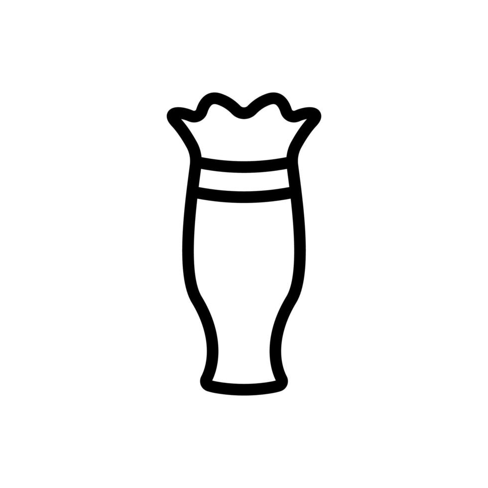 illustration de contour vectoriel icône vase maison cassée
