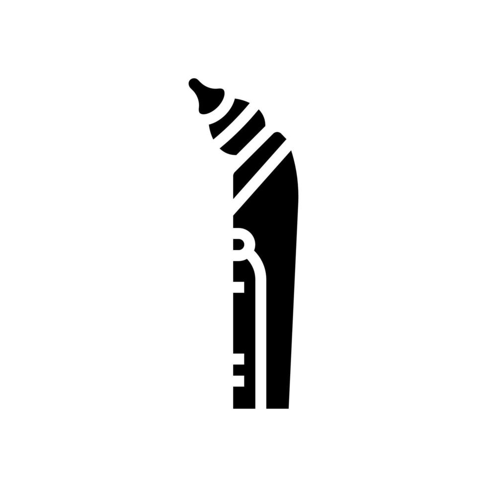 bébé morve ventouse glyphe icône illustration vectorielle vecteur