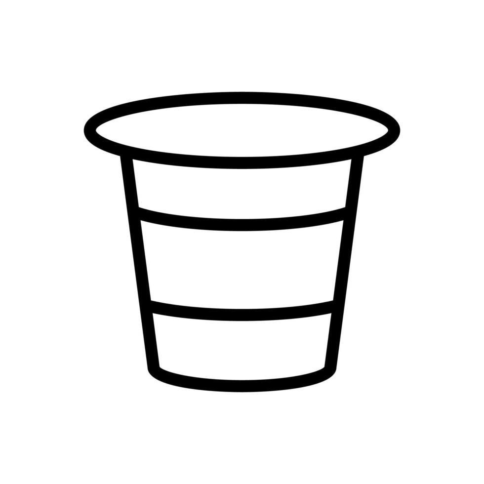 le yaourt dans l'illustration vectorielle de l'icône de la tasse vecteur