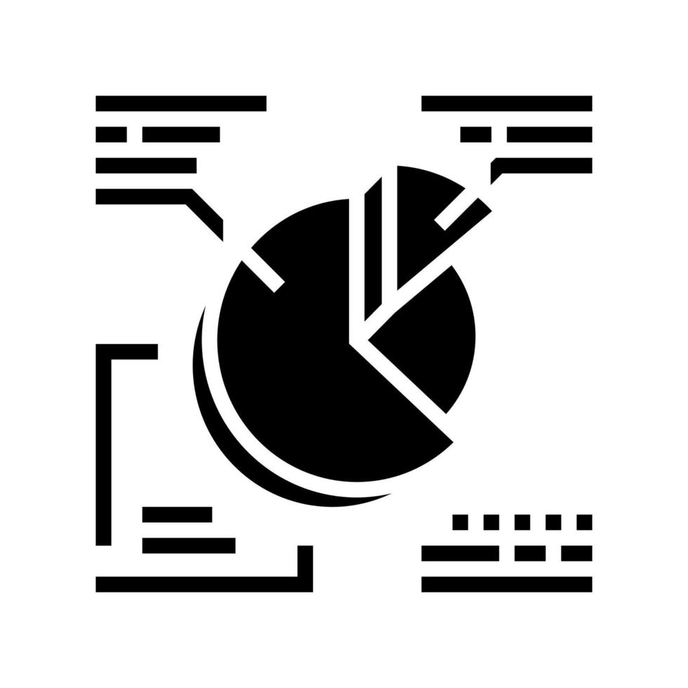 illustration vectorielle ronde infographie glyphe icône vecteur